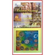 España Spain 2008  Cartera Oficical Euros € Serie Autonomías Andalucía+  medalla