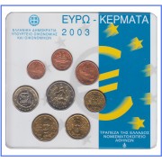 Grecia 2003 Cartera Oficial Blister Monedas € euro