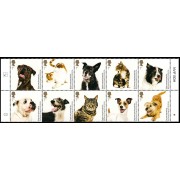 Gran Bretaña 3284/93 2010 Fauna 150 aniv. del hogar de perros de Battersea MNH