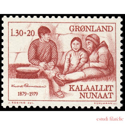 Groenlandia 104 1979 Centenario del nacimiento del explorador Knud Rasmussen MNH