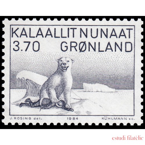 Groenlandia 135 1984 Oso Polar Ursus maritimus MNH