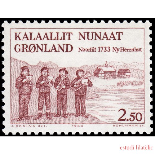 Groenlandia 134 1983 250 aniv. del asentamiento Nuevo Herrenhut MNH