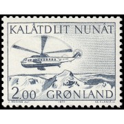 Groenlandia 88 1977 Transporte postal Helicóptero MNH