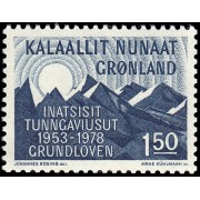 Groenlandia 97 1978 25 aniv. de la modificación de la Constitución de Dinamarca MNH