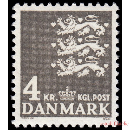 Dinamarca  Denmark 470C 1969 Escudo de armas MNH