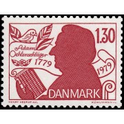 Dinamarca Denmark 695  1979 200 aniv. del nacimiento del poeta Adam Oehlenschläg MNH