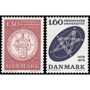 Dinamarca  Denmark 678 1979 500 aniv. fundación de la Universidad de Copenhague MNH