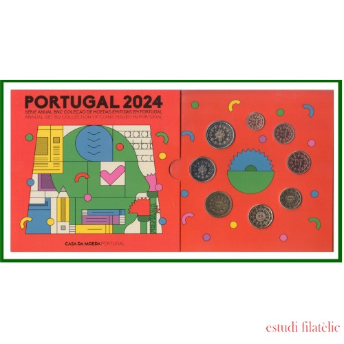 Portugal 2024 Cartera Oficial Monedas € euro Set