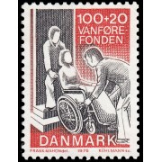 Dinamarca  Denmark 629 1976 En beneficio del fondo nacional para discapacidades MNH