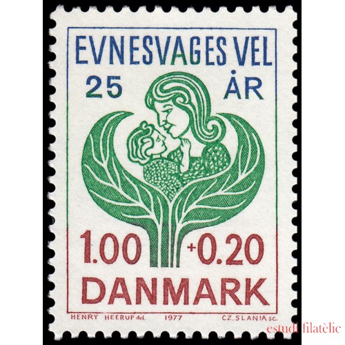 Dinamarca Denmark  639 1977 Madre e hijo MNH