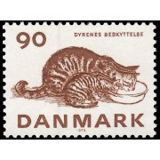 Dinamarca  Denmark 612 1975 Centenario de la asociación para la protección de animales MNH