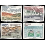 Dinamarca  Denmark 665/68 1978 Paisajes de Jutlandia central MNH