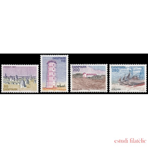 Dinamarca  Denmark 707/10 1980 Paisajes de Jutlandia norte MNH