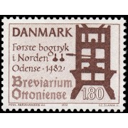 Dinamarca  Denmark 766 1982 500 aniv. de la imprenta en Dinamarca MNH