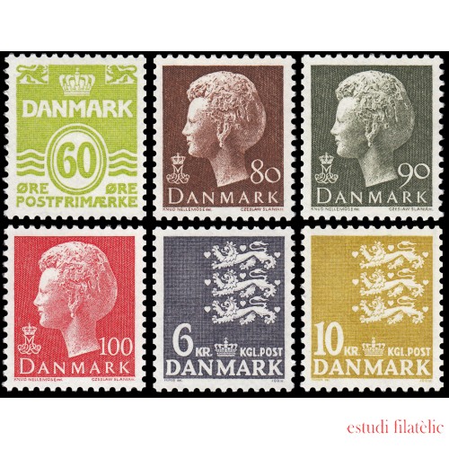 Dinamarca  Denmark 623/28 1976 Serie corriente MNH