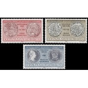 Dinamarca  Denmark 713/15 1980 Colección Real de medallas y monedas del Museo Nacional MNH