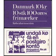 Dinamarca  Denmark 621 C621 1976 Paisajes de Copenhague Carnet MNH