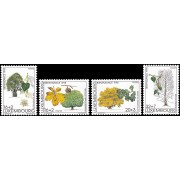 Luxemburgo 1330/33 1995 Beneficencia Los áboles de nuestras regiones MNH