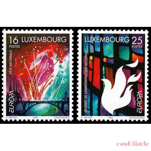 Luxemburgo 1401/02 1998 Europa (C.E.P.T.) 1998 Fiestas y Festivales MNH