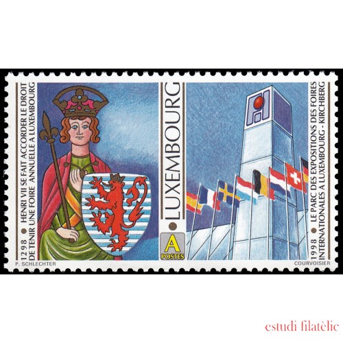 Luxemburgo 1403 1998 700 Aniv. de la Concesión al Conde Enrique VII MNH