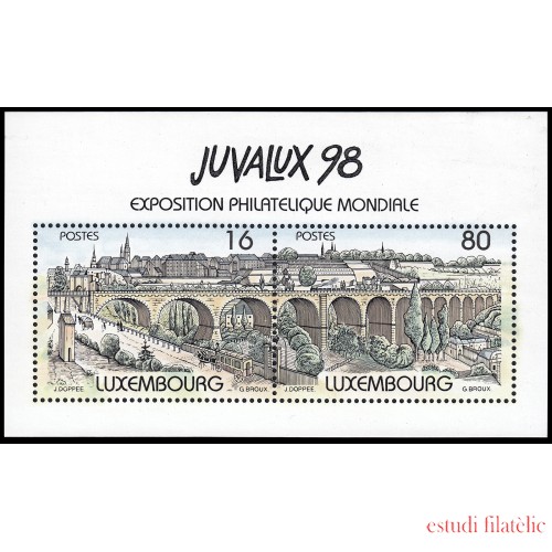 Luxemburgo HB 17 1998 Vista histórica de la ciudad de Luxemburgo MNH