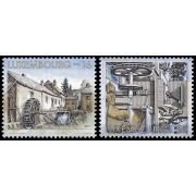 Luxemburgo 1379/80 1997 Molinos de agua MNH