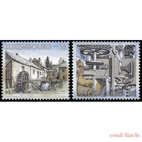 Luxemburgo 1379/80 1997 Molinos de agua MNH