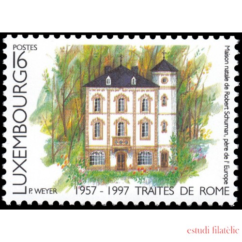 Luxemburgo 1366 1997 40 Aniversario de los Tratados de Roma MNH