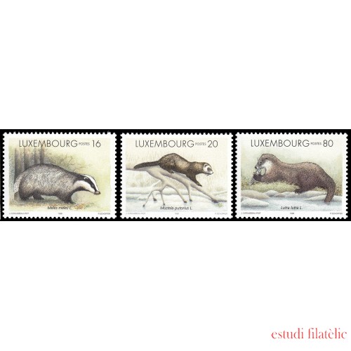 Luxemburgo 1350/52 1996 Fauna en peligro de extinción MNH