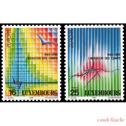 Luxemburgo 1318/19 1995 Europa C.E.P.T.  Paz y Libertad MNH