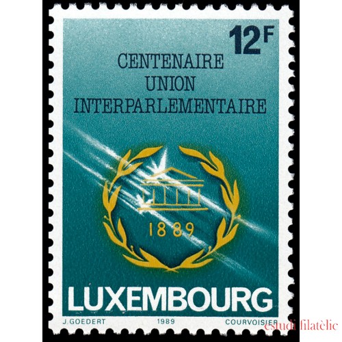 Luxemburgo 1173 1989 Centenario de la Unión Interparlamentaria MNH