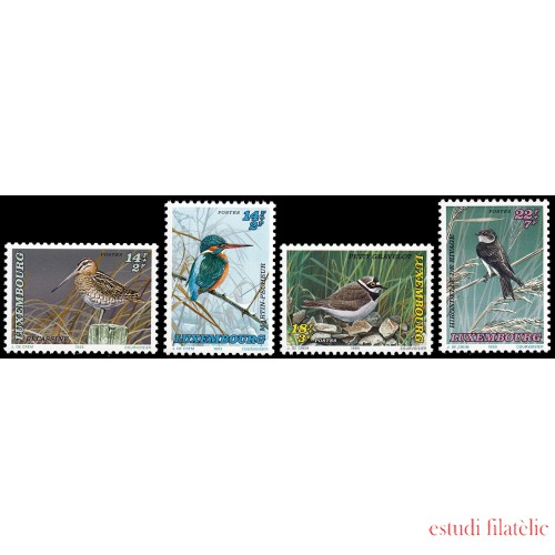 Luxemburgo 1280/83 1993 Fondo Nacional de Bienestar, Aves 2ª serie MNH