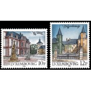 Luxemburgo 1151/52 1988 Lugares turísticos MNH