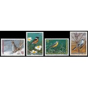 Luxemburgo 1303/06 1994 Fondo Nacional de Bienestar Aves, tercera serie MNH