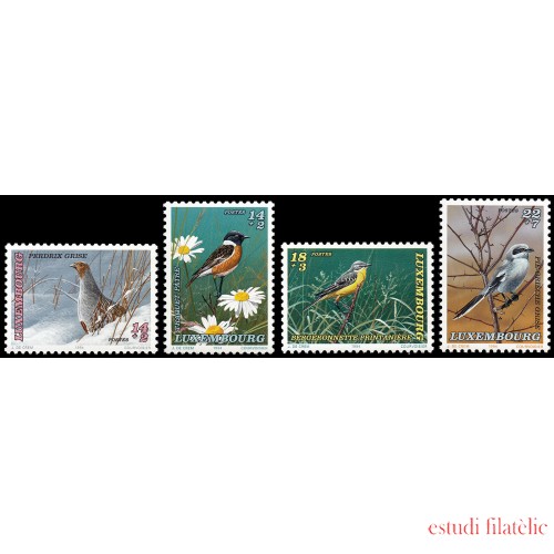 Luxemburgo 1303/06 1994 Fondo Nacional de Bienestar Aves, tercera serie MNH