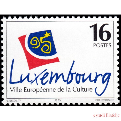 Luxemburgo 1317 1995 Luxemburgo, ciudad europea de la cultura Emblema de Jacques Nicolay MNH