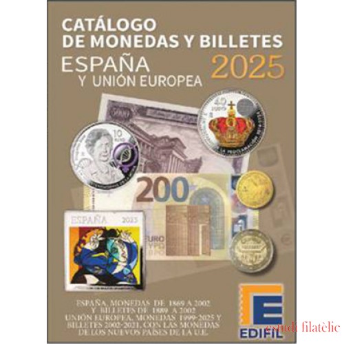 Catálogo EDIFIL de Monedas y Billetes de ESPAÑA y Unión Europea 2025