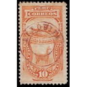 Perú Arequipa 28b 1885 Sellos-taxas de 1885 con sobrecarga MH