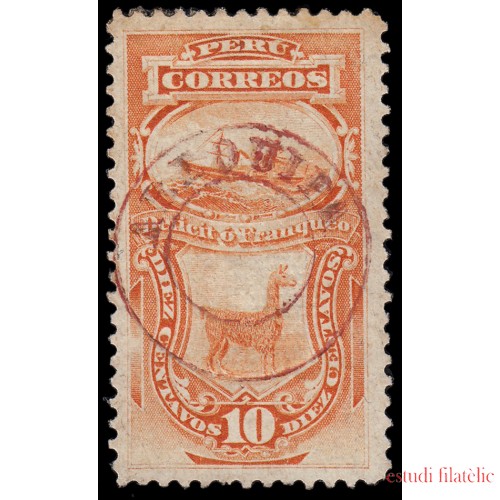 Perú Arequipa 28b 1885 Sellos-taxas de 1885 con sobrecarga MH