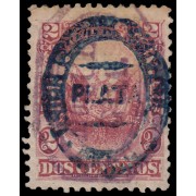 Perú Moquegua 7 1884 Sellos de Perú de 1874-84 con sobrecarga carmín Usado