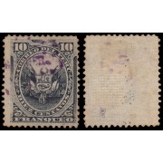 Perú Moquegua 11 1885 Sellos de Perú de 1874-84 con sobrecarga violeta Usado