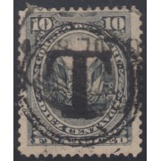 Perú Moquegua 13 1885 Sellos de Perú de 1884 con sobrecarga Usados