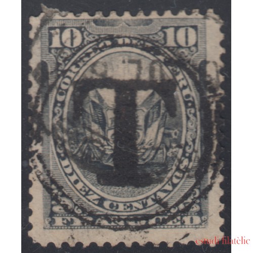 Perú Moquegua 13 1885 Sellos de Perú de 1884 con sobrecarga Usados