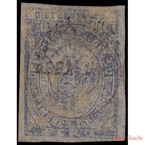 Perú Puno 2 1882/85 Sellos de Arequipa de 1882-85 con sobrecarga MH