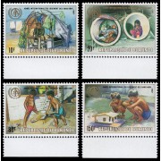 Burundi 934/37 1988 Año del albergue de Burundi MNH