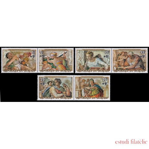 Burundi 675/80 1975 Navidad MNH