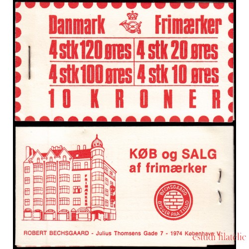 Dinamarca  Denmark 628-C 1976 Carnet MNH