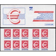 France Francia Carnets 3215-C1 Sello Euro 10 sellos Autoadhesivos