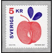 Suecia Sweden 3166 2017 Flora Fruta Manzana Autoadhesivo