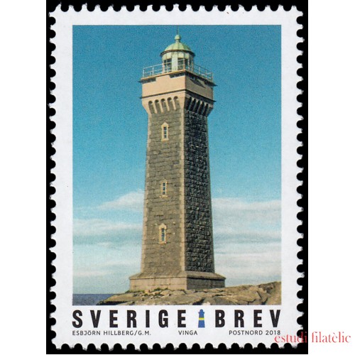 Suecia Sweden 3184 2018 Arquitectura Faros de Suecia MNH